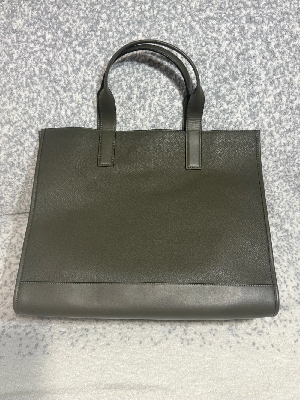 Michael Kors Olive Green Pebbled Leather Tote